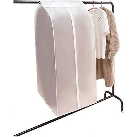 Staubschutzhülle für Kleidung, aufhängbarer Aufbewahrungsbeutel aus Fleece für Kleidung und Anzüge, New-Saflyse