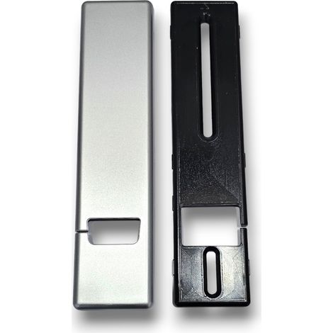 PLACCA PER AVVOLGITORE DA INCASSO Colore grigio satinato