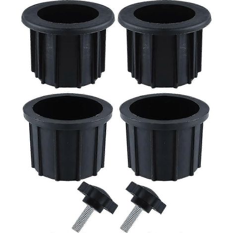 2 Sets (6 Stück) Ersatzteile für Terrassenschirmständer, einschließlich 4 Stück Schirmlochring und 2 Stück Handknopfschraube, Schirm (1/5)