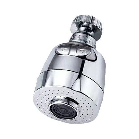 Lntyq 360 Degrés Aérateur de Robinet Pivotant Tête de Robinet de Cuisine 2 Modes Réglable Douche Tête Filtre Pulvérisateur Pour Cuisine Salle De Bain (Court) (1/4)