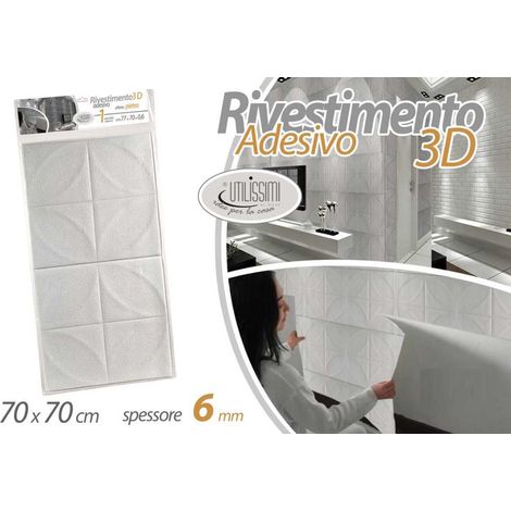 Piastrelle Rivestimento Muro Adesive 3D 70 x 70 cm 6 mm Gicos (1/2)