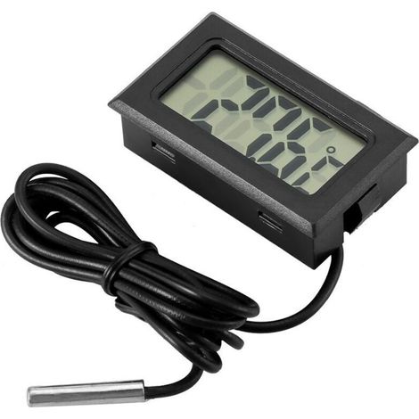 LCD Digital Thermomètre De Voiture en Plein Air Intérieur pour Bureau À Domicile Réfrigérateur Fish Tank Température De l'eau (1/5)