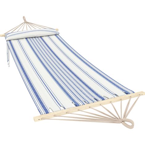 Outsunny Cotton Hammock, Soft Portable Swing Chair w/ Headrest