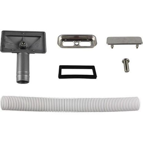 1 Pièce Tuyaux de Débordement Tube de débordement pour évier extensible Interface carrée (Taille: 75x40mm) Tube longueur 230-600mm Diamètre 26mm (diamètre intérieur: 21mm) (1/4)
