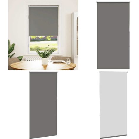 vidaXL Verdunkelungsrollo Grau 65x130 cm Stoffbreite 60,7 cm Polyester (1/5)