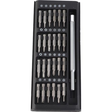 Kit de 24 tournevis magnétiques multifonctions avec poignée détachable pour imprimante 3D, téléphone portable, smartphone, console de jeux, tablette, PC et réparation de meubles (1/5)