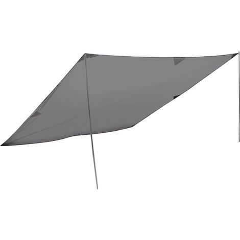 High Peak Tarp 2 Tenda a Vela, Unisex – Adulto, Grigio, 400 x 400 cm (1/2)