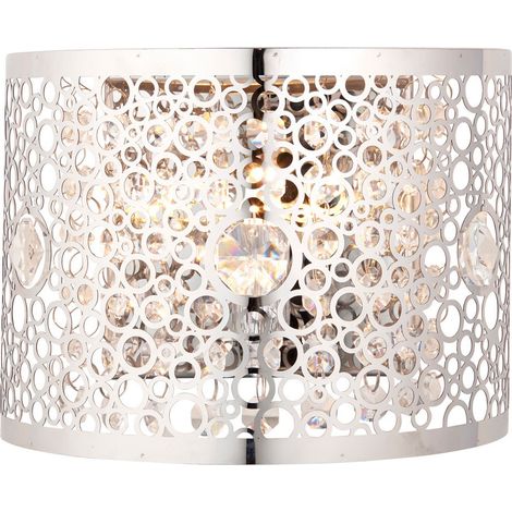 Applique murale Fayola chrome cristaux G9 25W Endon (1/5)