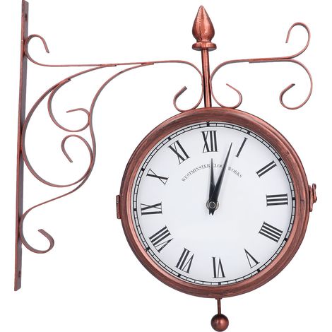 Wanduhr – Praktisch, zuverlässig, schön, batteriebetrieben – Dekoration für Lobby, Innenhof und Garten (1/5)