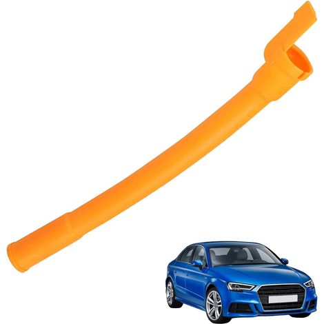 Embudo guía para varilla medidora de aceite 038103663, tubo de repuesto para motor automotriz 1.9TDI compatible con VW Bora Golf Jetta Passat Seat Skoda, para Audi A3 A4 A6, naranja (1/5)