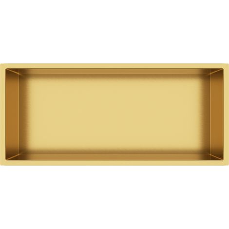 BALNEO - niche murale 45x20x10 cm dorée en acier inoxydable WALL-BOX - étagère de salle de bain (1/4)
