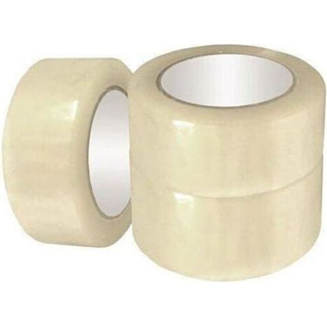 Lot de 3 rubans adhésifs d'emballage transparents (longueur x largeur) 60 m x 48 mm (1/5)