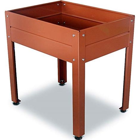 Anbautisch fЩr stdtische Garten 80 x 60 cm x 81 cm lackiert braun