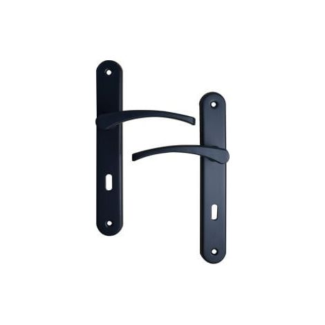 Poignée de porte intérieure LISEA gris RAL 7016 trou clé