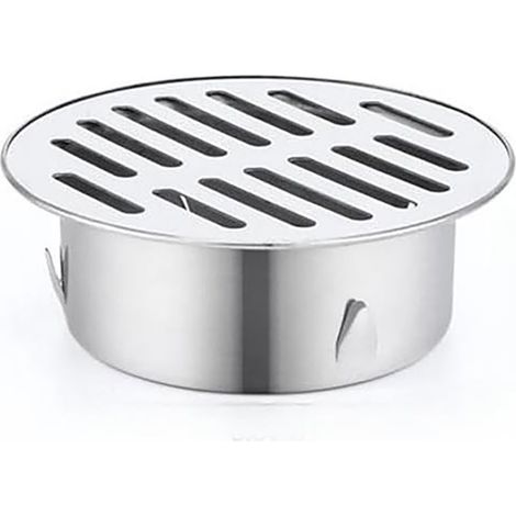 Siphon De Sol Rond en Acier Inoxydable, Grille De Goutte, Filtre Anti-Encrassement, Outils De Maison pour Balcon, Cour,Siphon De Sol(繪90 mm) (1/5)