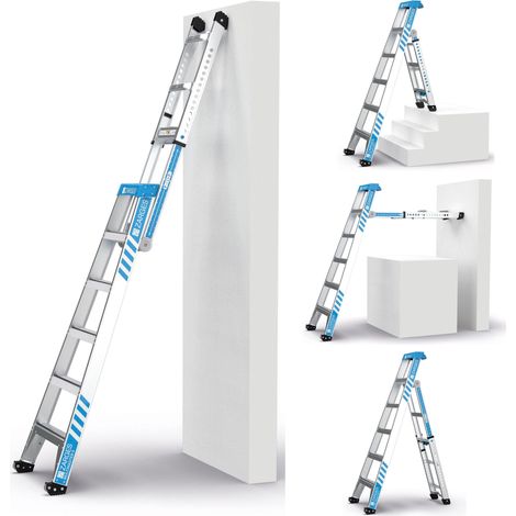 Teleskop-Kombileiter Multimaster 5 Alu.Stufen 5 max.Gesamtbelastung 150kg ZARGES (1/5)