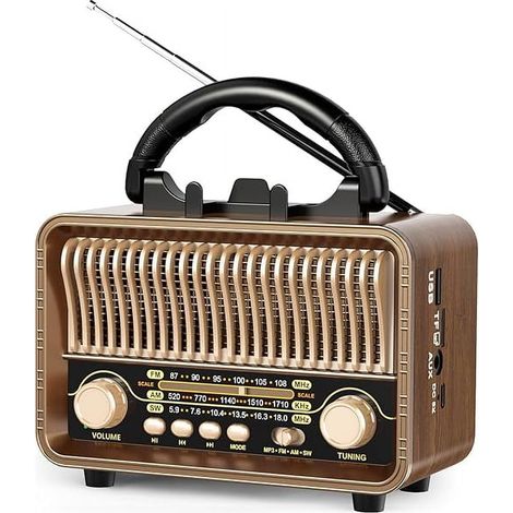 Radio rétro LX - Marron foncé