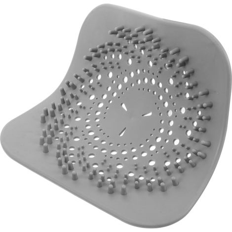 Filtre de vidange en silicone gris pour évier et douche