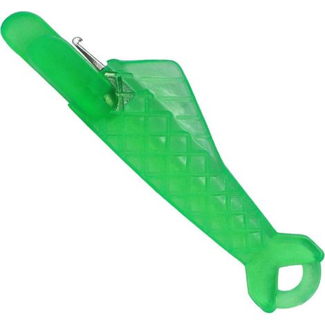 Enhebrador de agujas, accesorios de costura, agujas de coser, enhebrador de agujas para máquina de coser, enhebrador de plástico para bricolaje, guía de hilo para costura a mano y acolchado (verde, 20 (1/5)