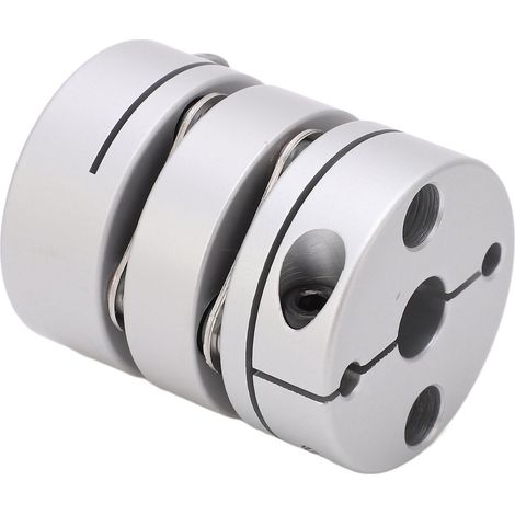 Doppelkupplung für Motorwelle, Außendurchmesser 40 mm, Nabe aus Aluminiumlegierung, Platte aus Edelstahl, Doppelmembran-Wellenkupplung (1/5)