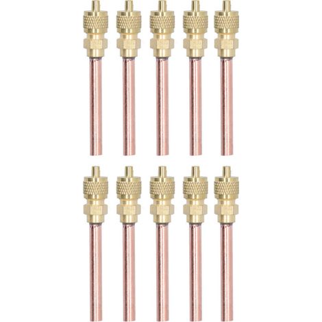 Vanne d’accès climatisation en laiton 1/4" SAE, clapet anti-retour, lot de 10 pièces compatibles R22/R12/R134