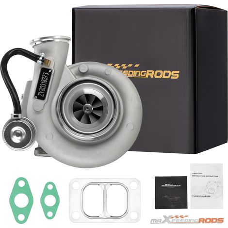 Maxpeedingrods – Turbocompresseur HX35W pour Dodge Ram 5.9L 6BT – Refroidissement à l'huile – Roulement à billes – Puissance jusqu'à 240 HP