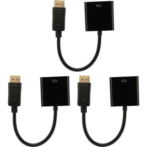 adaptateurs DisplayPort vers DVI, câble adaptateur Mini DP vers DVI 4K HD 1080P, compatible avec les PC, les ordinateurs portables, les téléviseurs HD, les moniteurs et les projecteurs. (1/4)