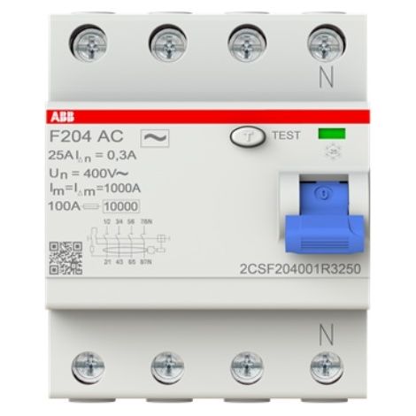 Abb F204 Ac 63A 300Ma Interr.Differenz. Puro 4P