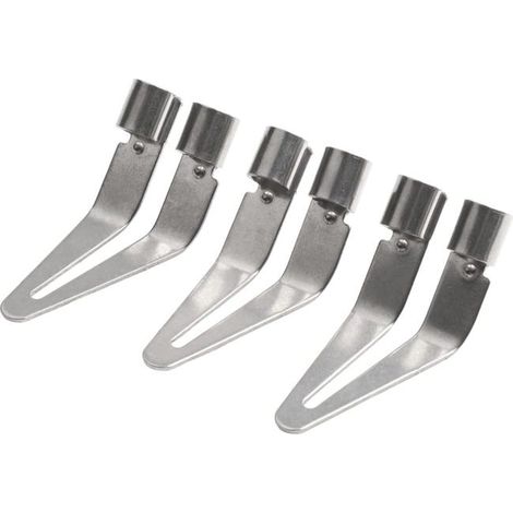 Set di 5 utensili per saldatura di plastica con testa liscia per la riparazione di paraurti auto, plastica PP, 50 x 20 x 5 mm (5 pezzi) (1/4)