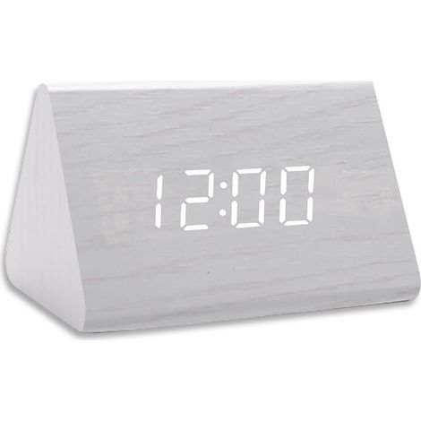 Réveil Digital LED avec Fonctionnalités Personnalisables - 3 Alarmes Programmable, Recharge USB, Réglage de la Luminosité et du Volume - Design Moderne pour Chevet (1/5)