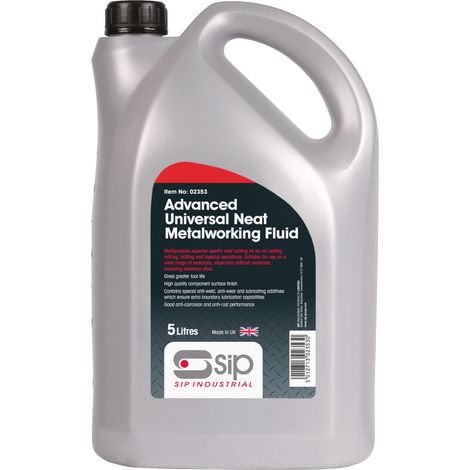 SIP 5ltr Advanced Universal Metalwork Fluid - L12 x W18 x H31 cm