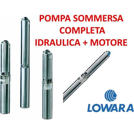 Elettropompa monofase lowara completa 4GS07 4OS07M235 pompa pozzo 0,75 KW OFFERTA