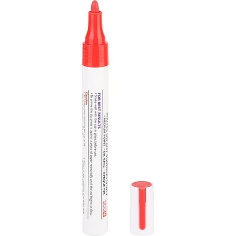 stylo marqueur imperméable professionnel pour peinture de pneus de voiture (rouge) (1/5)