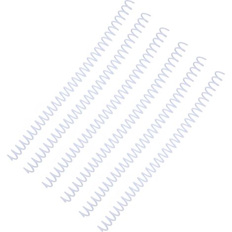 20-teiliges Spiralbindungsset mit hoher Kapazität, Kammbindung, 30 Löcher, 13 mm Durchmesser, weiß (1/5)
