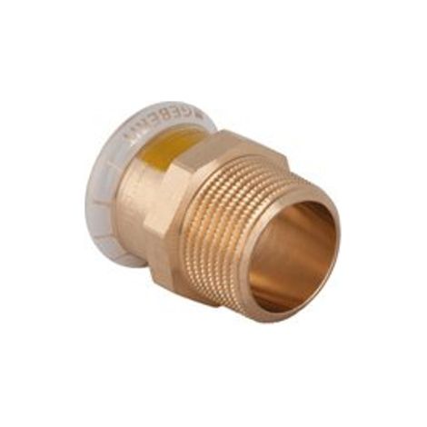 Geberit Mapress Raccord de transition en cuivre avec filetage extérieur (gaz), DN 50, dø 54 mm, 34674 (1/3)