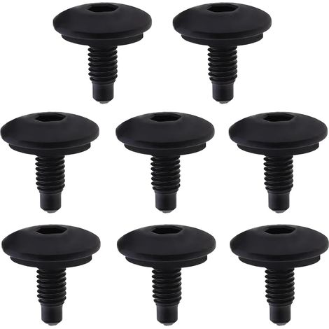 Lot de 8 boulons hexagonaux d'obturation de toit WHT006148, vis métalliques M6 x 15 mm pour VW Amarok T5 T6 Audi A4 S4 A5 S5 Q5 RS5 RS4 Opel Vivaro Renault Trafic (1/5)