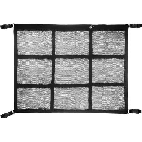 Filet de Rangement Camping Car, Filet Rangement pour Toit Voiture, Filet Rangement Voiture, Amenagement Van, Accessoires Van Aménagé, Universel Maille Sac pour Toit de Voiture Intérieur (1/5)