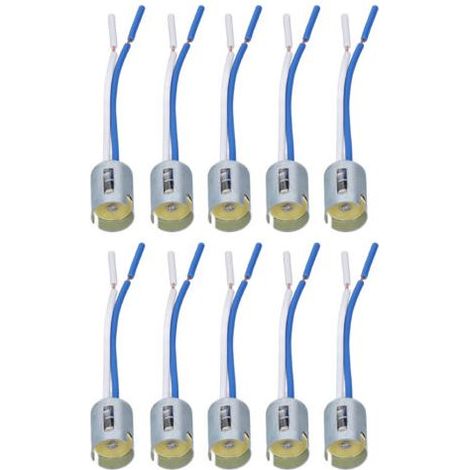 10 pièces 1156 douilles d'ampoule support de clignotant LED avec harnais 3,5 pouces DC 12V Flexible (1/5)