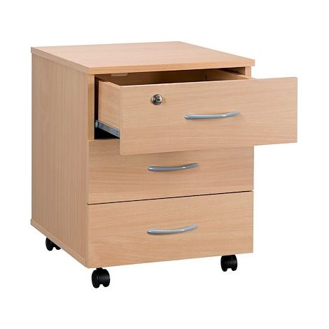 Caisson bois Cubo 3 tiroirs hêtre - Maxiburo (1/3)