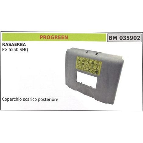 Hintere Auspuffabdeckung PROGREEN Rasenmäher Mäher PG 5550SHQ 035902