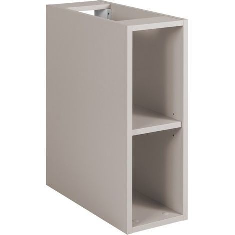 Rodan Badregal 20 cm, Beige Matt, 46 x 20 x 60,7 cm, schmales Badezimmerregal, feuchtraumgeeignet, Wandregal für Badmöbel Serie