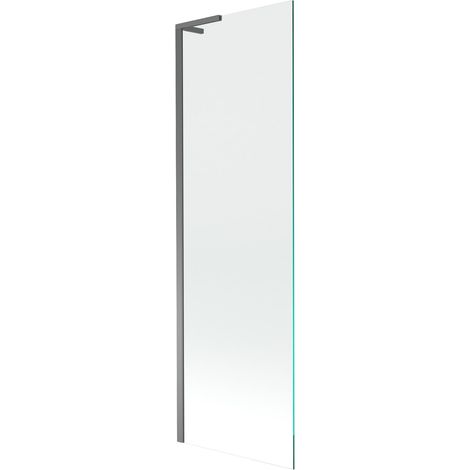 Mexen Next L Badewannenabtrennung 1-flügelig 60 x 150 cm, transparent, Gun Metal - 895-060-000-03-00-95 (1/5)