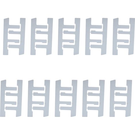 Ortviai Support pour Boîte Électrique F-Clip en Acier Galvanisé – 10 Pièces, 130 x 73 mm, Fixation Solide pour Boîtes à Oreillettes (1/5)