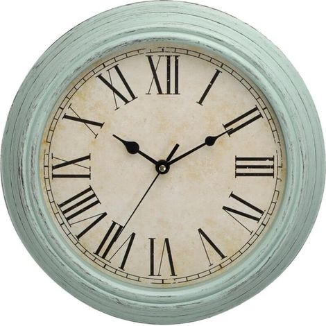 Bardusch-Horloge murale ferme vintage – grands chiffres – silencieuse – fente arrière – facile suspension (1/5)