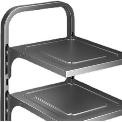 Étagères de rangement de cuisine à 4 niveaux réglables en acier au carbone, organisateur sous évier, étagère de rangement pour placard, garde-manger et salle de bain