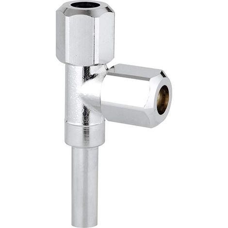 Raccord de dérivation pour lave-vaisselle 41007 DN10 pour robinets d'angle chromé (1/2)