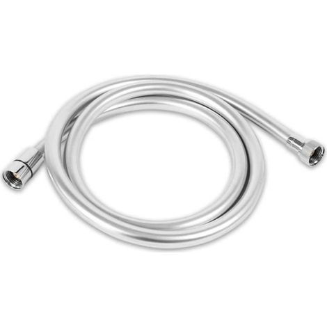 1 Douchette, flexible de douche, raccord tournant, chrome, 150 cm, salle de bain
