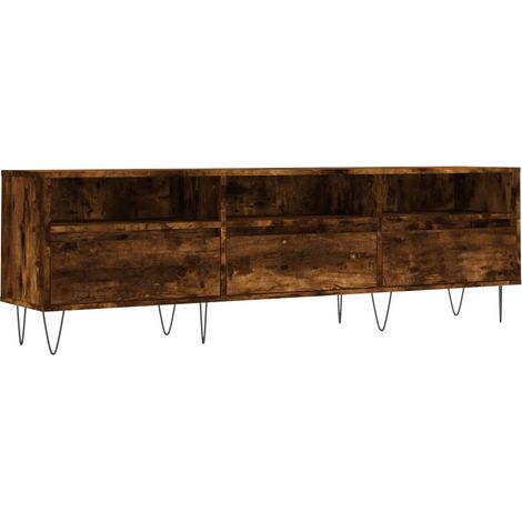 Maison Exclusive - TV-Schrank Räuchereiche 150x30x44,5 cm Holzwer