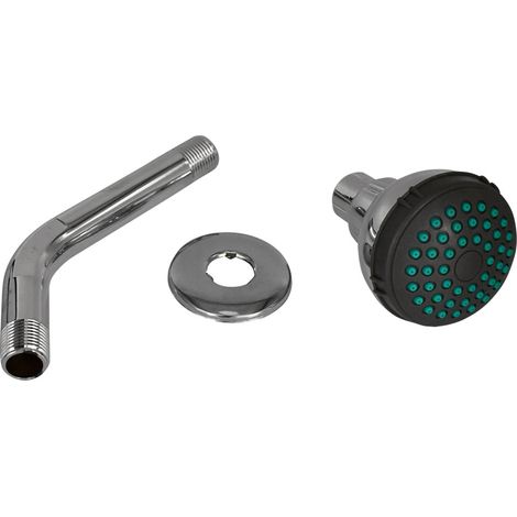 SOFFIONE PER DOCCIA LINEA 'DARK GREY' ABS cromato - FLUXY