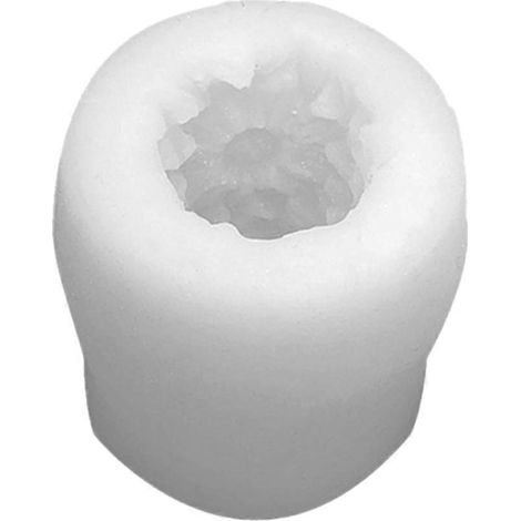 3D-zylindrische Sonnenblumen-Silikonform für Kerzen, DIY-Bastelarbeiten, handgemachte Seifen- und Kuchenform (1/5)